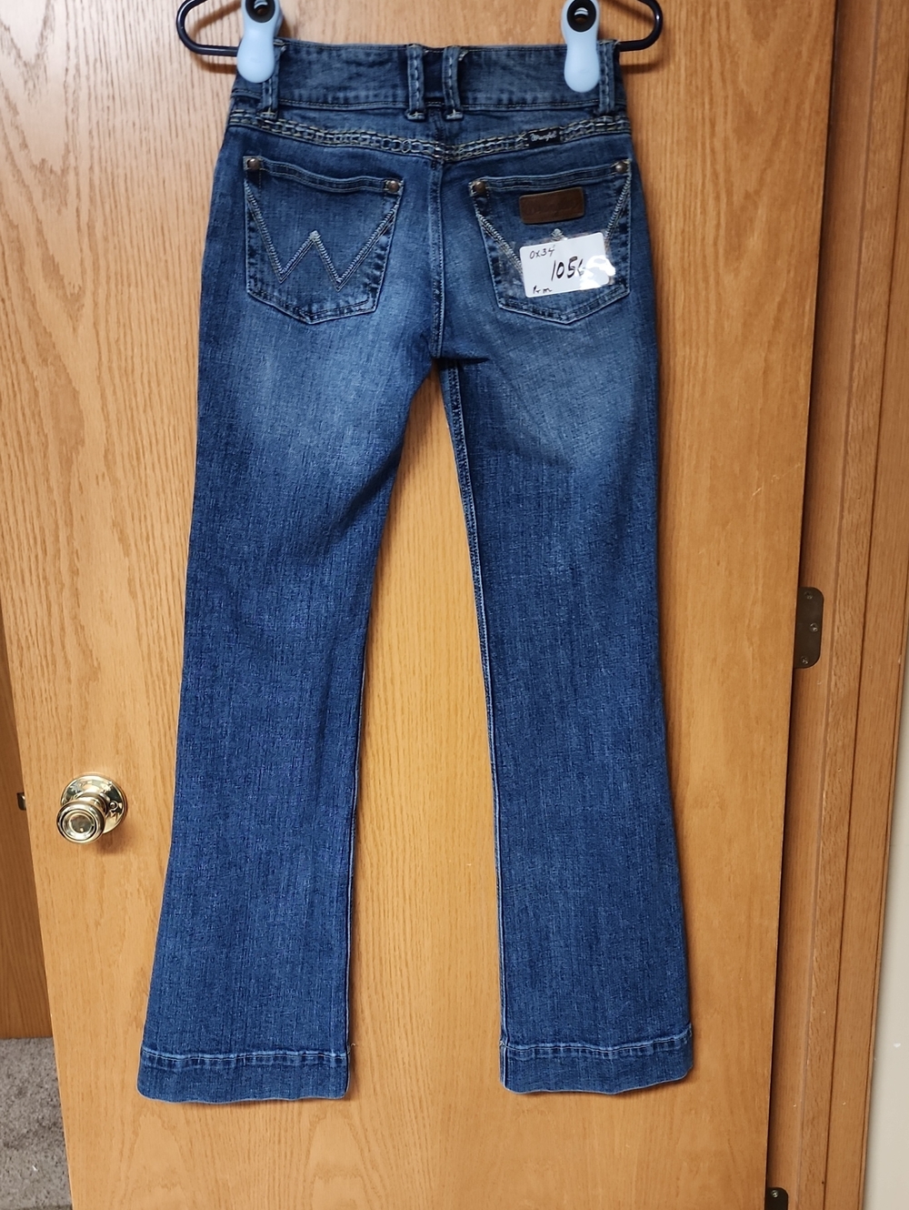 Wrangler Womens Blue Denim Jeans - Classic Mid Wash 0x34 number 1056